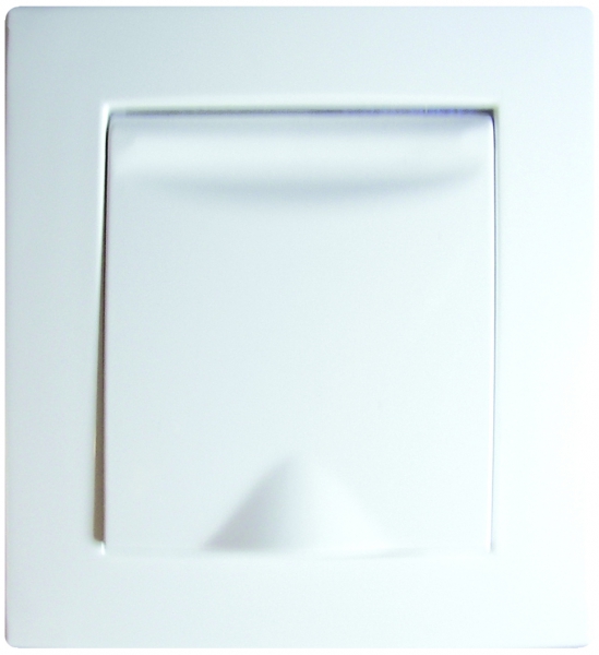 Wandsaugdose  DECO . Kunststoff weiß. glänzend